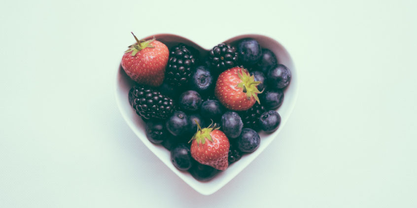 Strawberries, blueberries, and blackberries for healthy eyes.