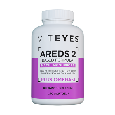 AREDS 2 Plus Omega-3 - 3 month front 600x600